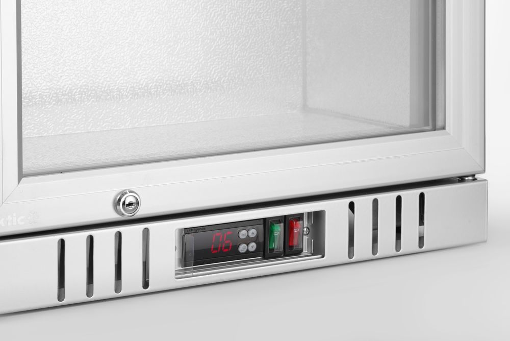Arktic Bar-Kühlschrank 1-türig 75 l – Silber, Alu-Innenraum