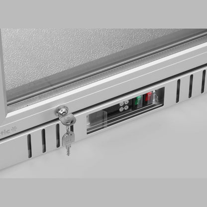 Arktic Bar-Kühlschrank 1-türig 75 l – Silber, Alu-Innenraum