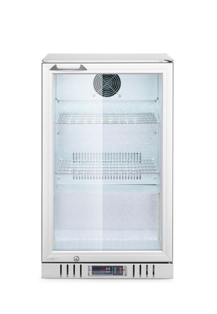 Arktic Bar-Kühlschrank 1-türig 75 l – Silber, Alu-Innenraum
