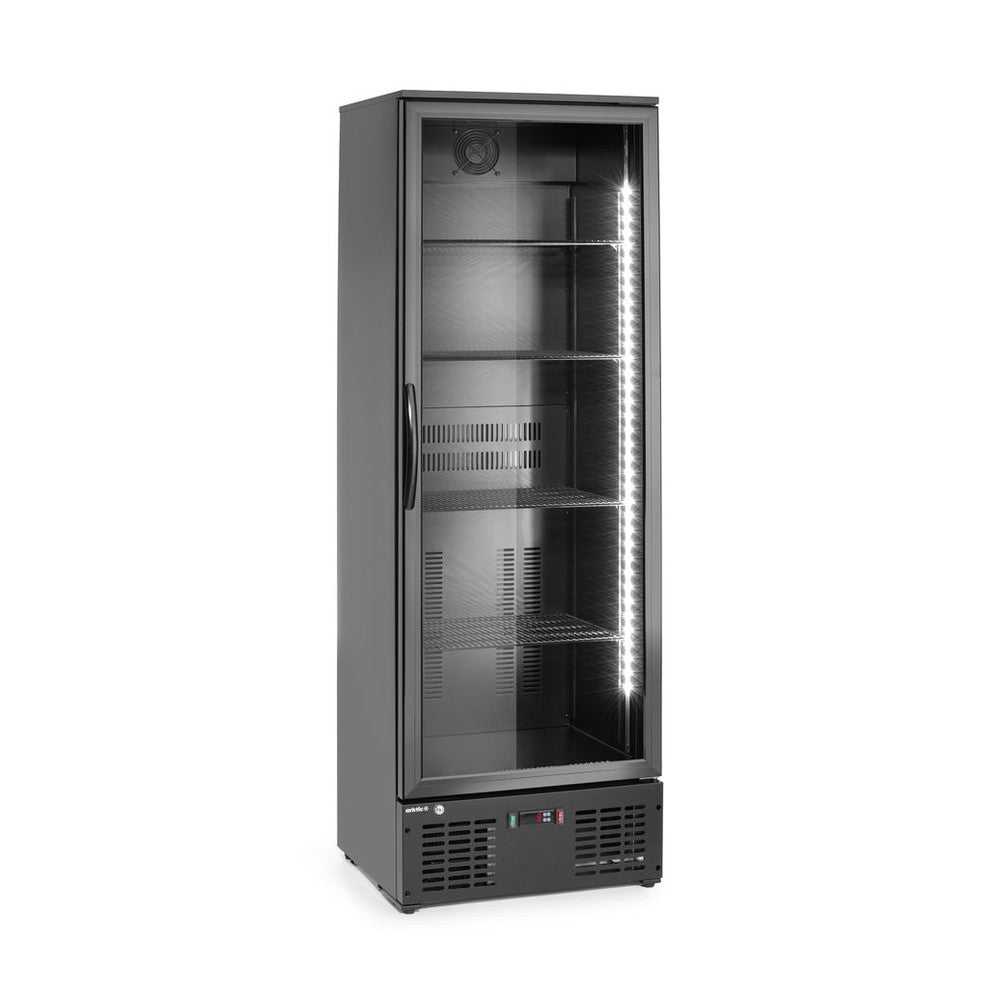 Arktic Bar-Kühlschrank 1-türig hoch 243 l – Schwarz, pulverbeschichtet