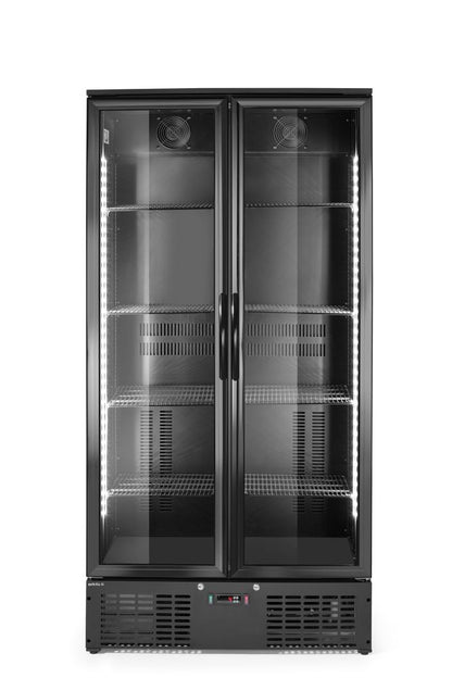 Arktic Bar-Kühlschrank 2-türig hoch 477 l – Schwarz, pulverbeschichtet