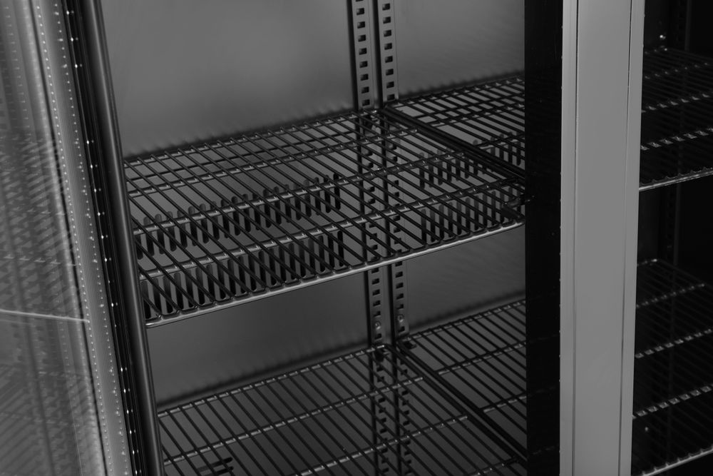 Arktic Bar-Kühlschrank 2-türig hoch 477 l – Schwarz, pulverbeschichtet