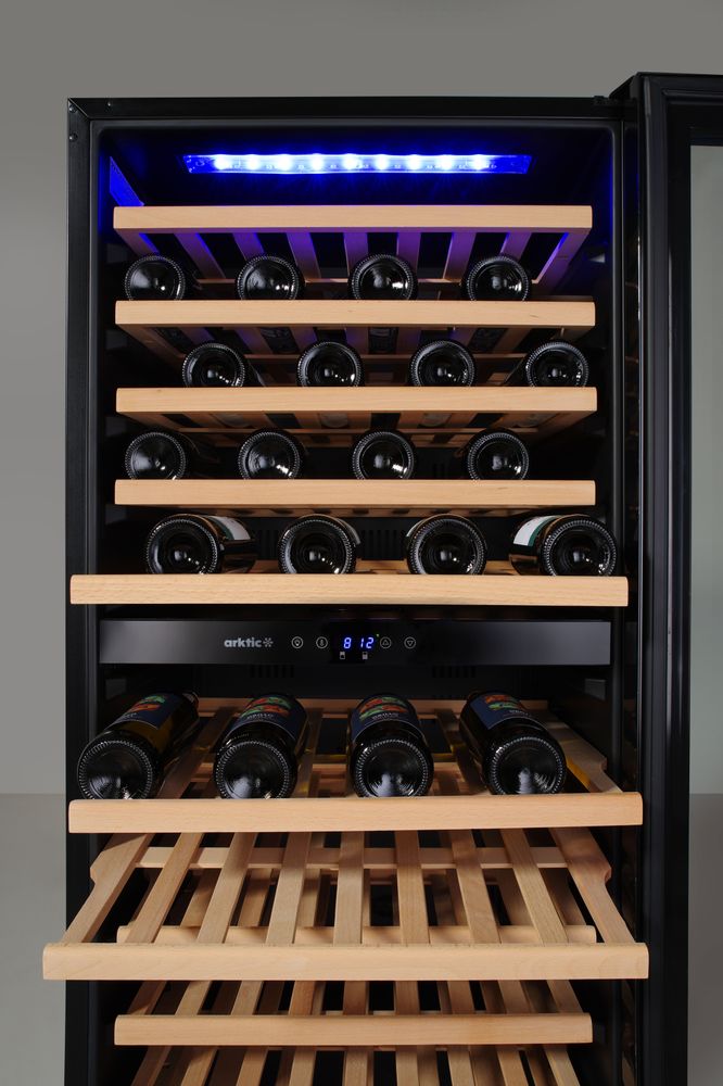 Arktic Weinkühlschrank 2 Zonen – 124 Flaschen, 265 l