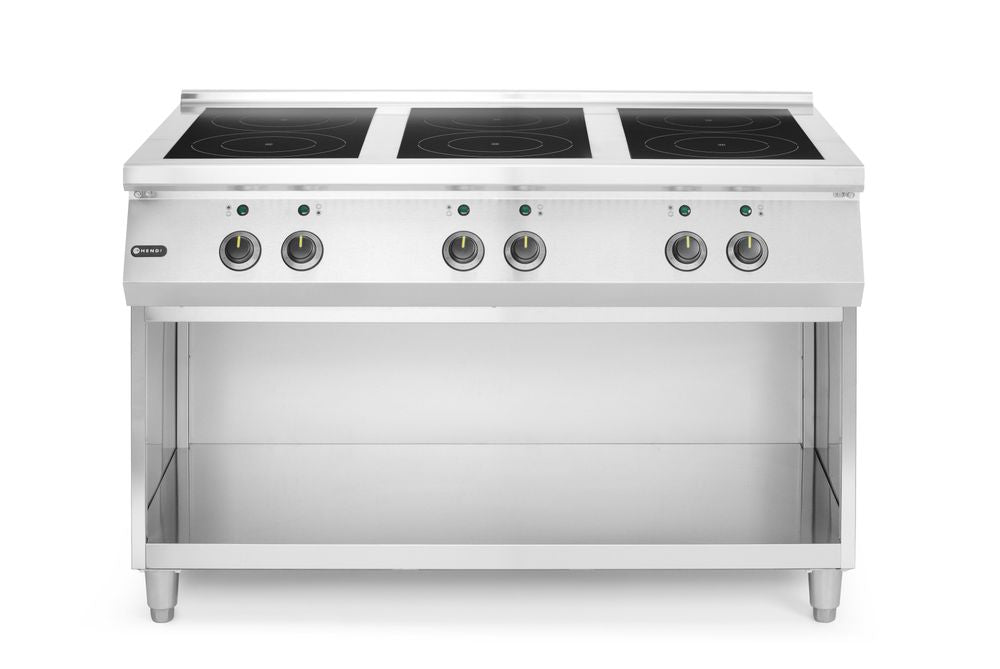 HENDI Induktionsherd 6 Kochfelder – 25,5 kW, 400 V