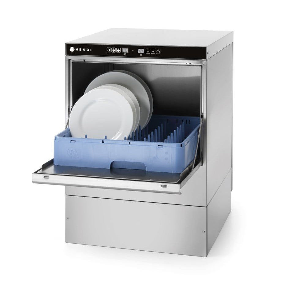 Geschirrspüler 50x50 - elektronische Steuerung, HENDI, 400V/6600W, 576x645x H 837mm HENDI