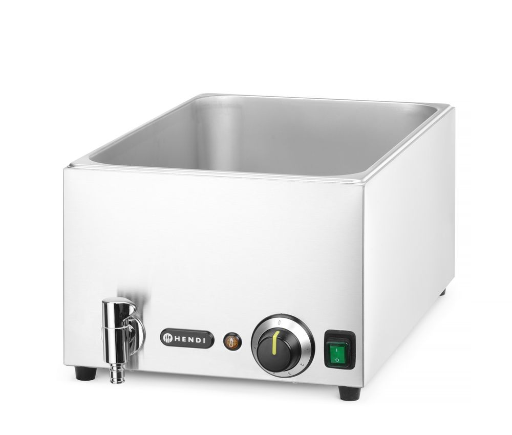 HENDI Bain-Marie Ranger mit Ablasshahn – GN 1/1, 1000 W, 30–85 °C HENDI