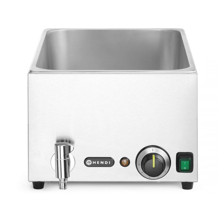 Bain-Marie HENDI Ranger mit Ablasshahn, HENDI, GN 1/1, 230V/1000W, 576x334x H 241mm HENDI
