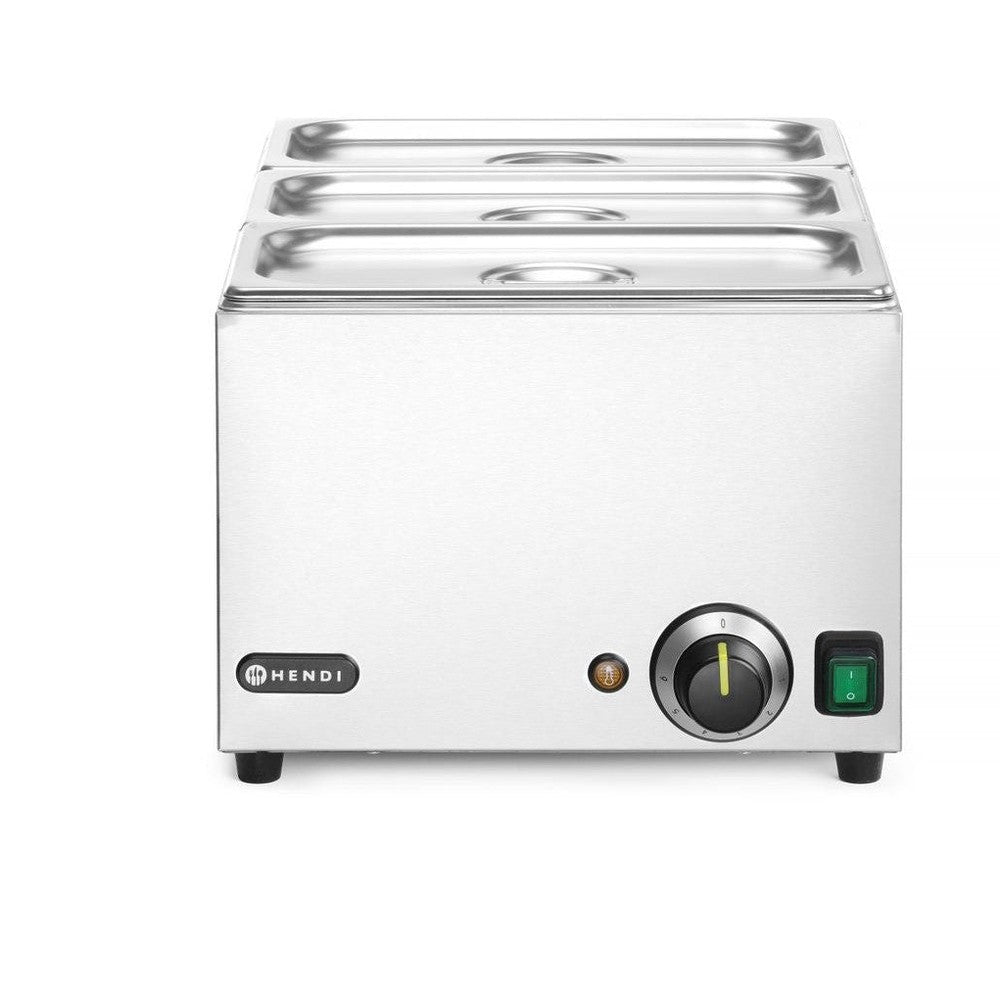 HENDI Bain-Marie Ranger – Set mit 3 GN-1/3-Behältern, 1000 W HENDI