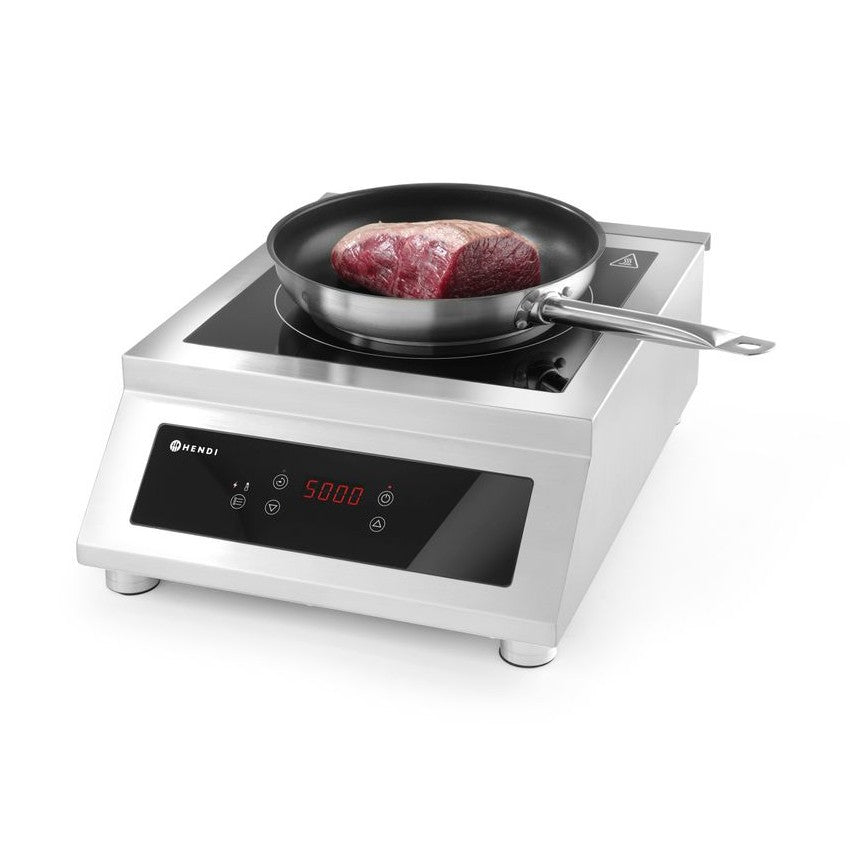 HENDI Induktionskocher Profi Line 5000 D – 5000 W, 400 V HENDI