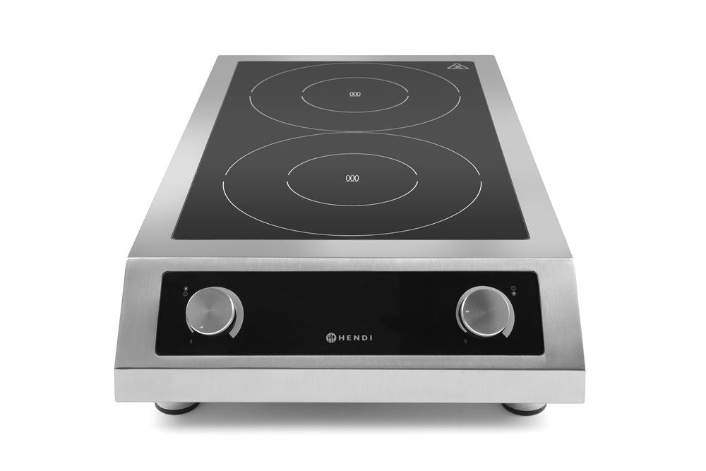 HENDI Induktionskocher Profi Line 7000 – 2 Kochfelder, 7000 W