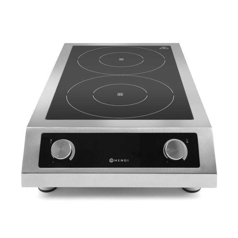 HENDI Induktionskocher Profi Line 7000 – 2 Kochfelder, 7000 W HENDI
