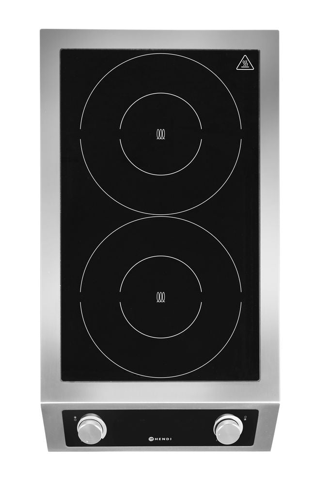 HENDI Induktionskocher Profi Line 7000 – 2 Kochfelder, 7000 W