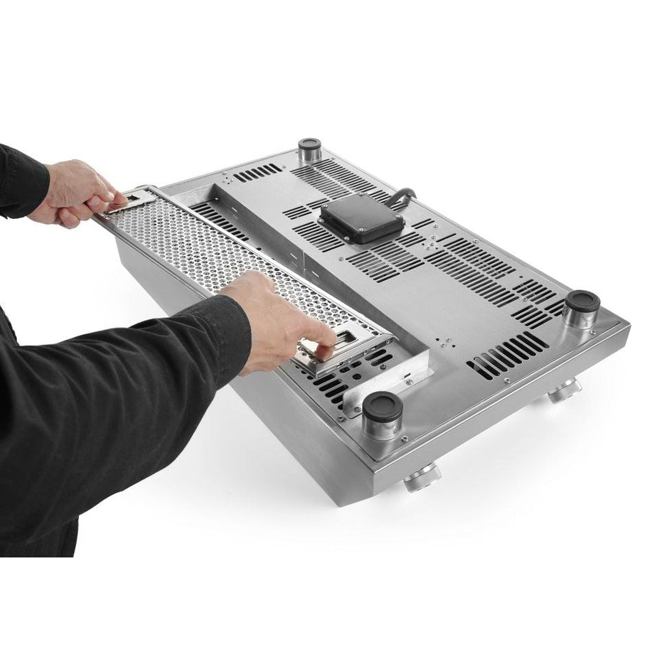 HENDI Induktionskocher Profi Line 7000 – 2 Kochfelder, 7000 W HENDI