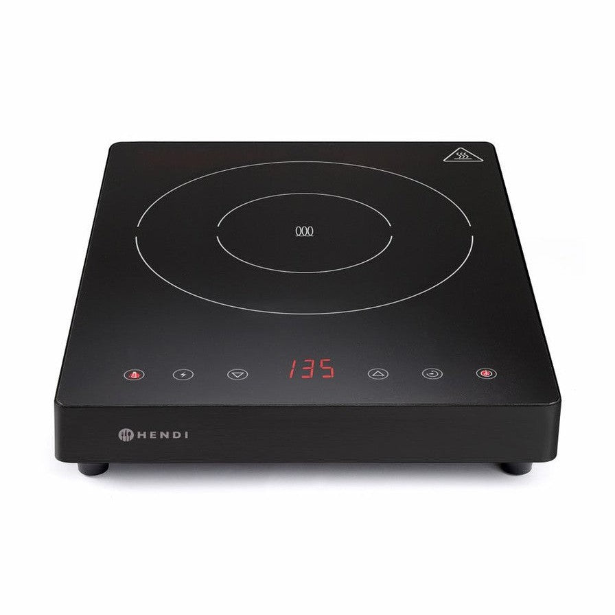 HENDI Induktionskocher Kitchen Line 2000W – 230 V, mit Timer HENDI