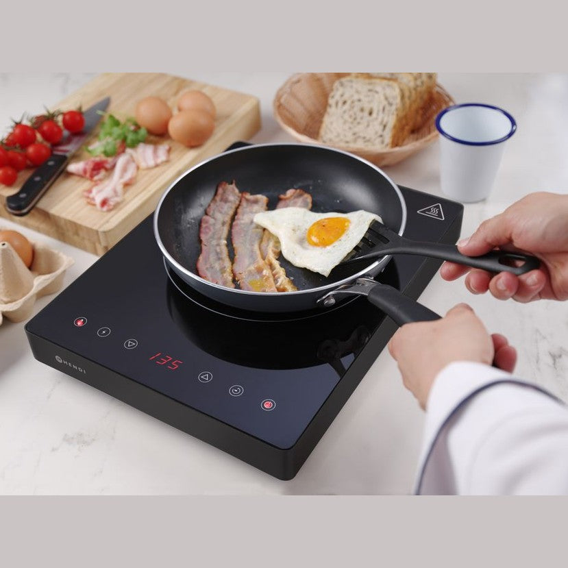 HENDI Induktionskocher Kitchen Line 2000W – 230 V, mit Timer HENDI