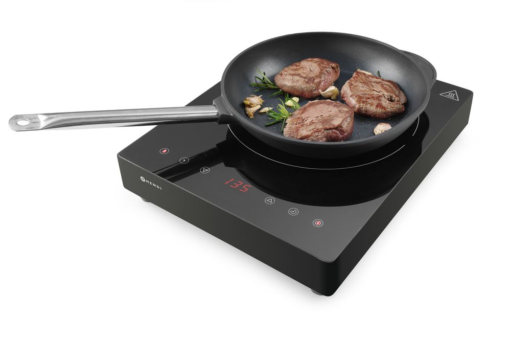 HENDI Induktionskocher Kitchen Line – 3500 W, Touch-Bedienung HENDI