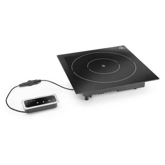 Induktionsheizplatte 1000 W, Fine Dine, Schwarz, 230V/1000W, 350x397x H 85mm Fine Dine
