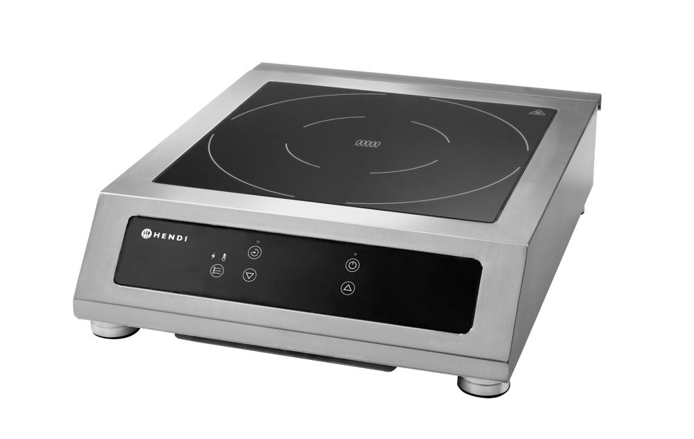 HENDI Induktionskocher Profi Line 3500 D XL – 3500 W, Touch