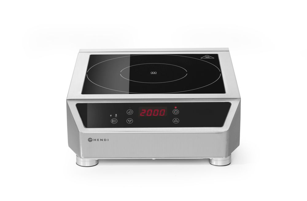 HENDI Induktionskocher Profi Line 3500 D – 3500 W, Touch HENDI