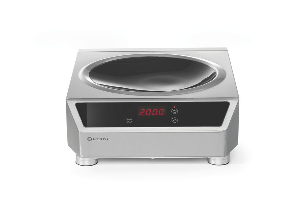 HENDI Induktionswok Profi Line 3500 – 3500 W, digitaler Regler