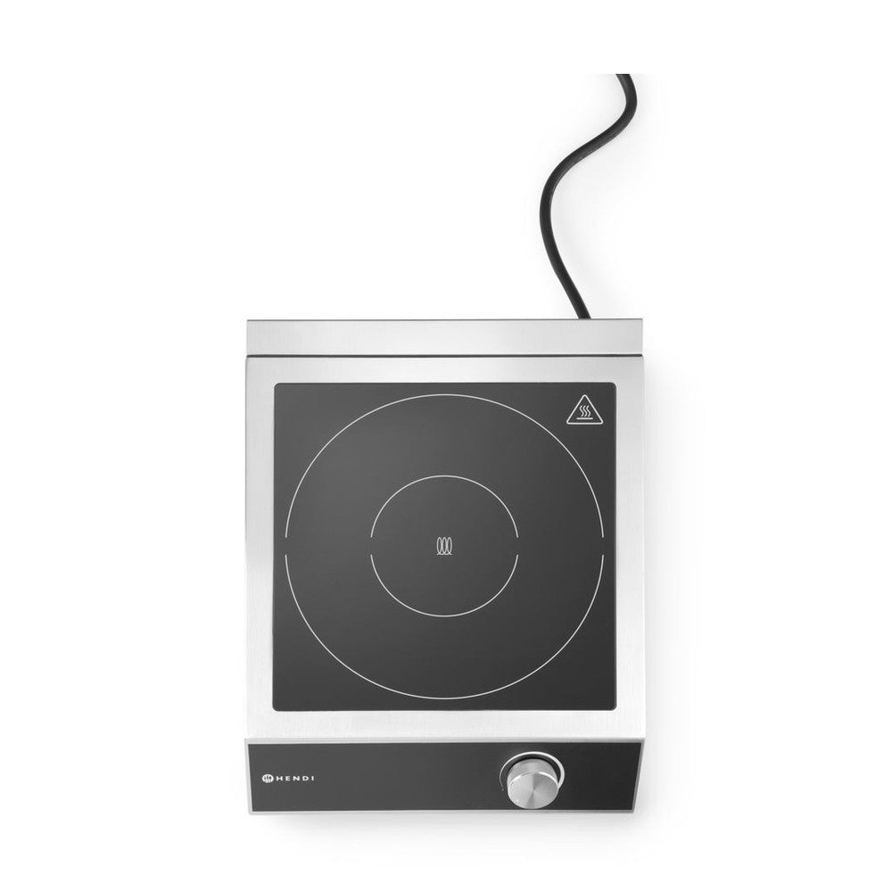 HENDI Induktionskocher Profi Line 3500 M – 3500 W, Drehknopf HENDI