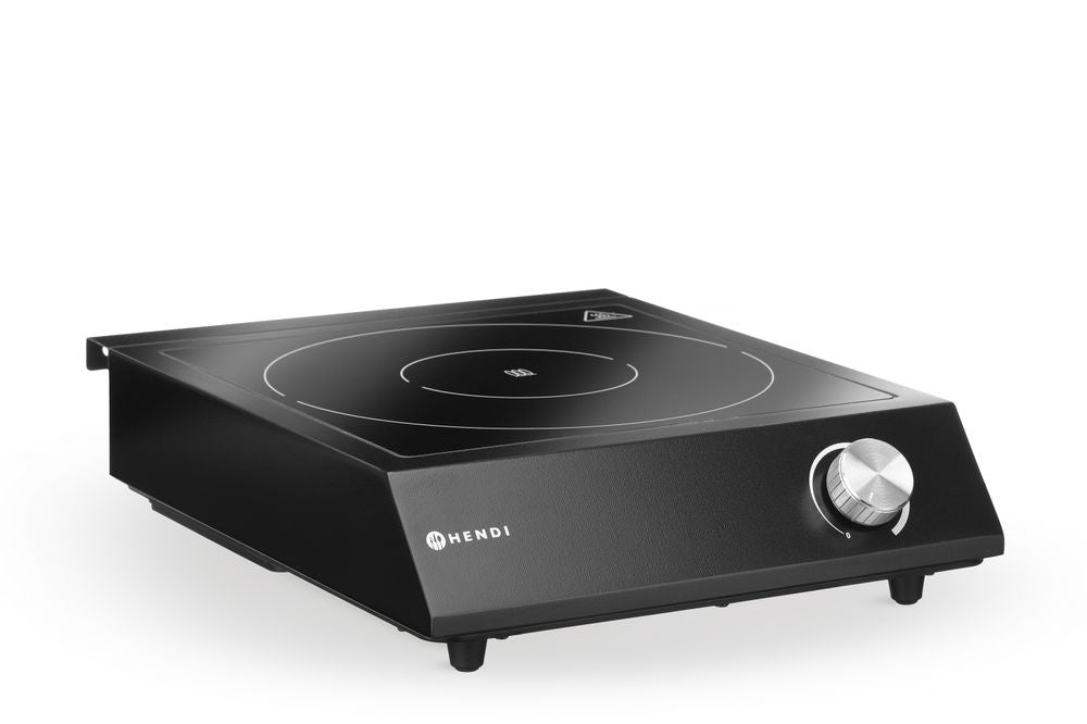 HENDI Induktionskocher-Set 3500 W – mit Stielkasserolle und Bratpfanne HENDI
