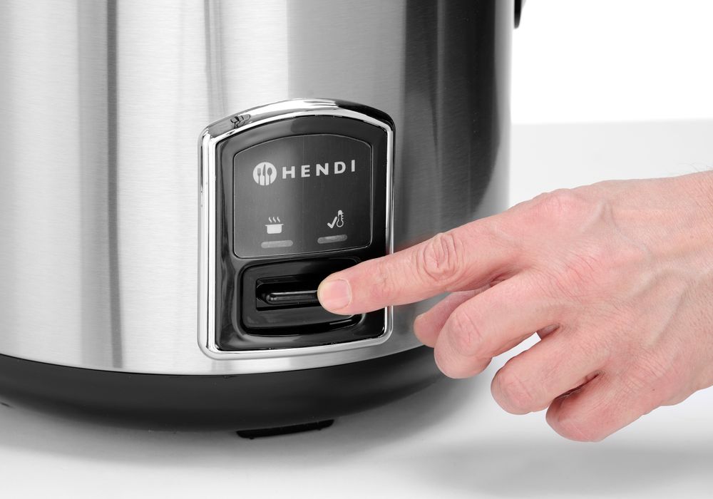 HENDI Reiskocher Profi Line – 1,8 L, mit Dampfgarfunktion HENDI