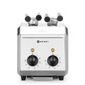 HENDI Sandwichtoaster – 2 Schlitze separat, 1200 W, Timer HENDI