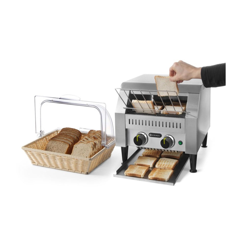 HENDI Durchlauftoaster doppelt, silber – 2 Reihen, 2240 W HENDI