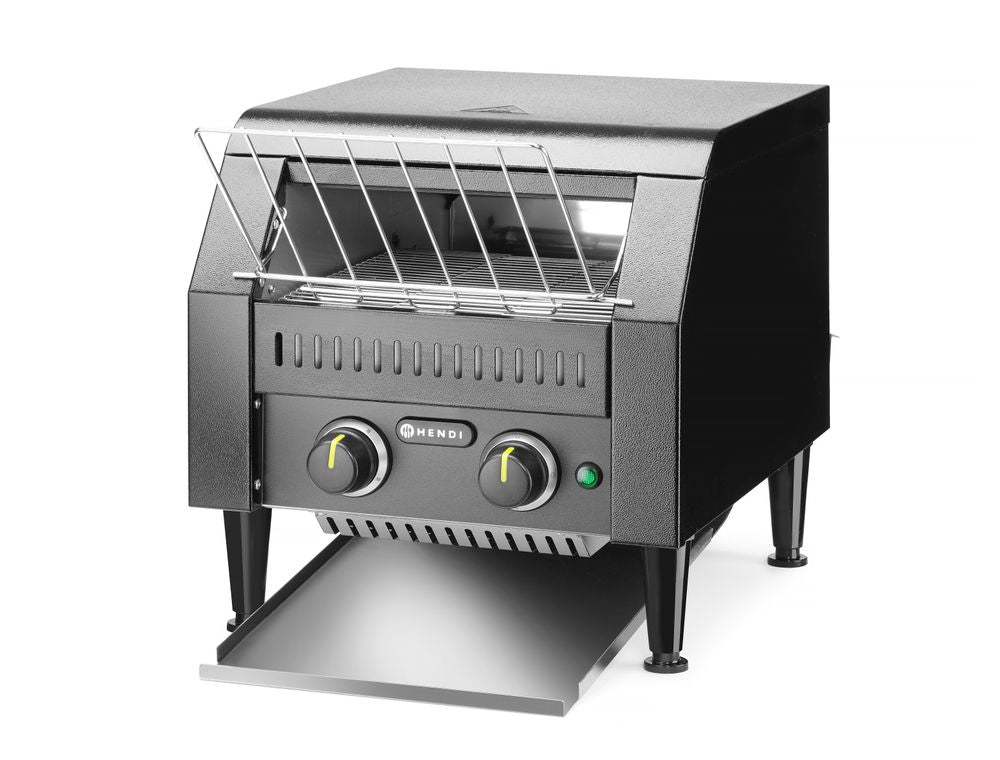 HENDI Durchlauftoaster doppelt, schwarz – 2 Reihen, 2240 W HENDI