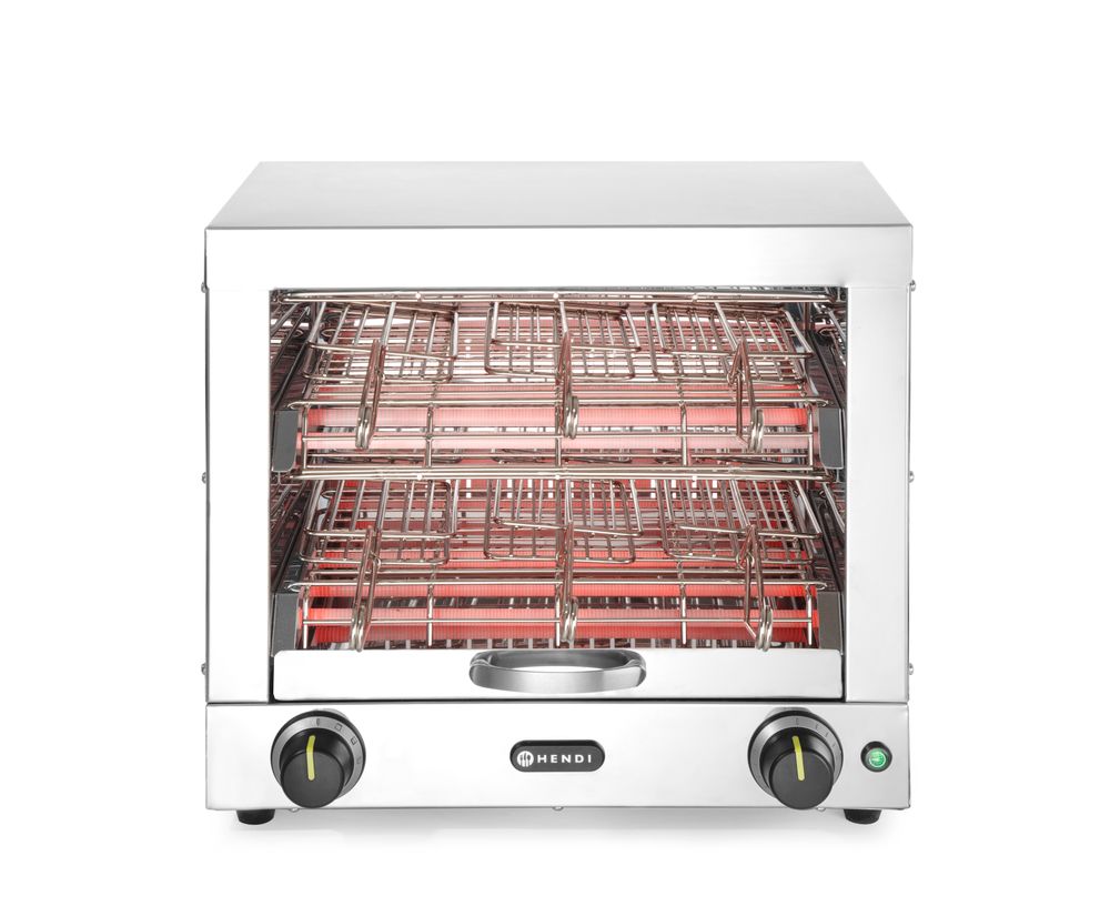 HENDI Multi-Toaster mit 6 Zangen – 3000 W, Infrarot-Quarzrohre HENDI