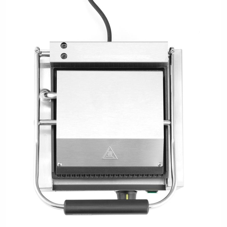 Kontaktgrill - Einzelversion, HENDI, oben und unten gerillt, 230V/1800W, 310x426x H 210mm HENDI
