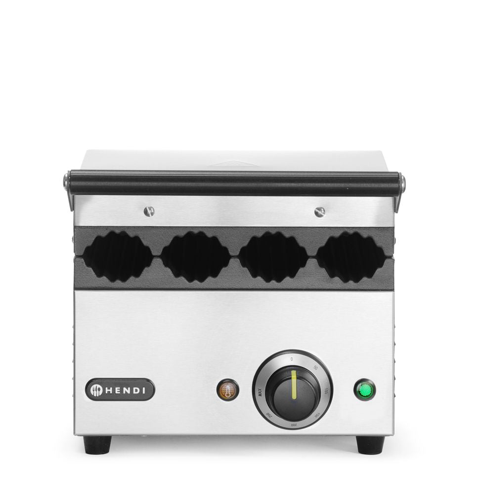 HENDI Kontaktgrill für Hot Dogs und Wraps – 4 Brötchen, 1,8 kW