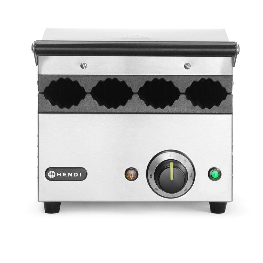 HENDI Kontaktgrill für Hot Dogs und Wraps – 4 Brötchen, 1,8 kW