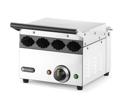 HENDI Kontaktgrill für Hot Dogs und Wraps – 4 Brötchen, 1,8 kW