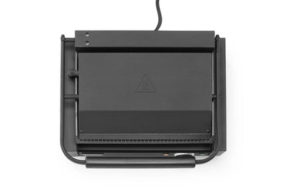 HENDI Kontaktgrill Panini Schwarz – gerippt, 2,2 kW