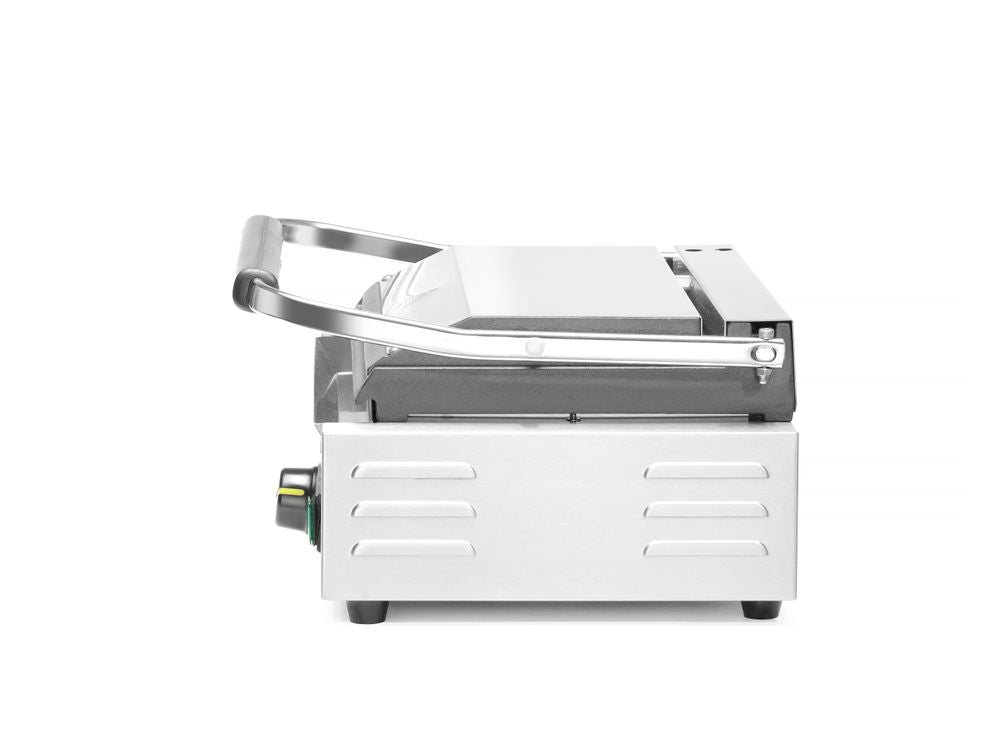 Kontaktgrill - Panini, HENDI, oben gerillt, unten glatt, 230V/2200W, 430x370x H 210mm HENDI