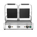 Kontaktgrill - Doppelversion, gerillte Ausführung, HENDI, oben und unten gerillt, 230V/3600W, 570x395x H 510mm HENDI