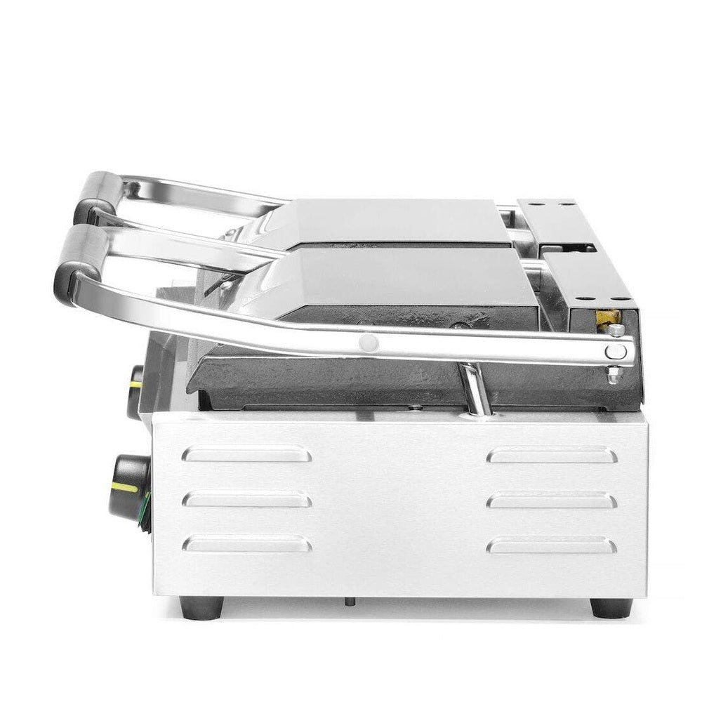 Kontaktgrill - Doppelversion, HENDI, oben gerillt, unten glatt, 230V/3600W, 570x395x H 510mm HENDI