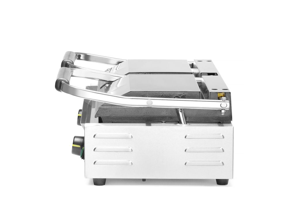 Kontaktgrill - Doppelversion, HENDI, halb glatt, halb gerillt, 230V/3600W, 575x430x H 510mm HENDI