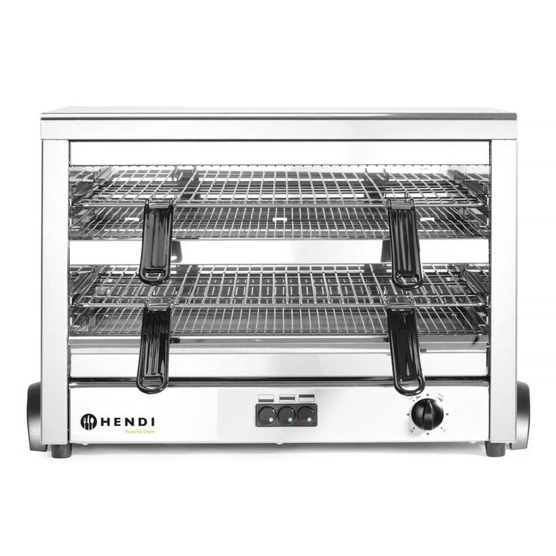 HENDI Quarz-Salamander MAXI GN 1/1 – 9 Quarz-Heizelemente, 400 V HENDI