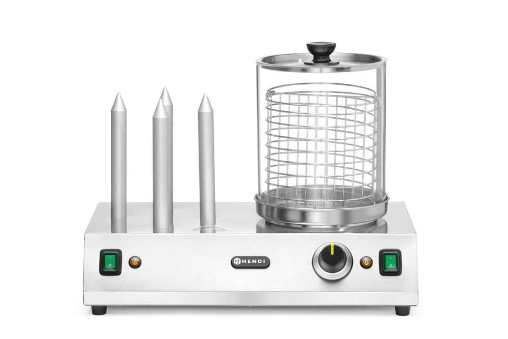 HENDI Würstchen- und Hotdog-Brötchenwärmer – 550 W, bis 100 °C