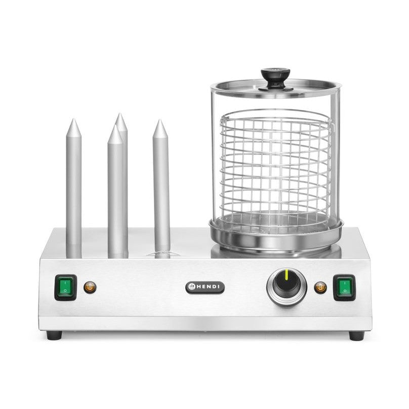 HENDI Würstchen- und Hotdog-Brötchenwärmer – 550 W, bis 100 °C