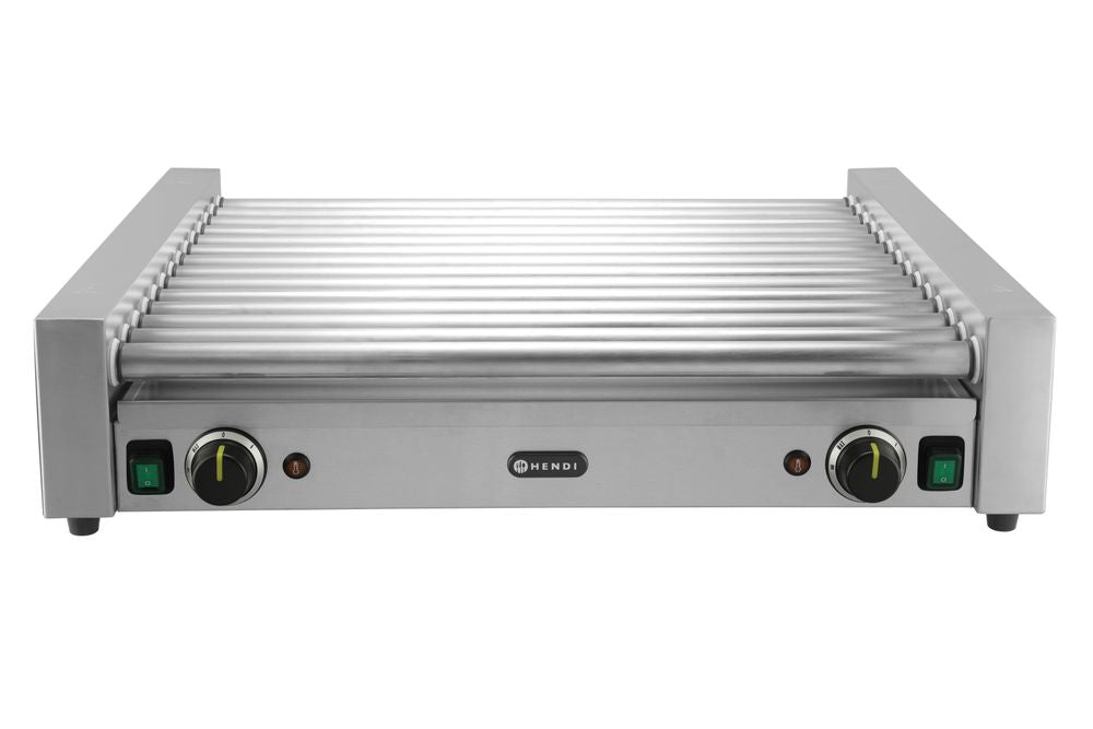 HENDI Rollengrill XL 14 Rollen, 2 Zonen – Rollenlänge 65 cm