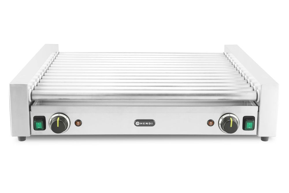 HENDI Rollengrill XL 14 Rollen, 2 Zonen – Rollenlänge 65 cm