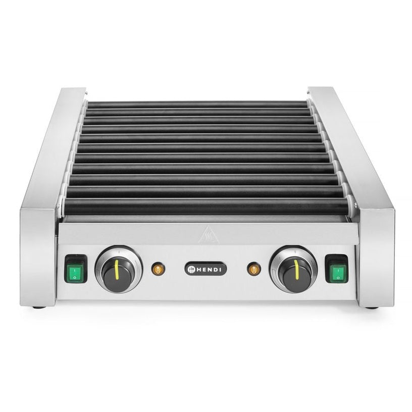 Rollengrill - 2 Zonen, HENDI, 11 Rollen, 230V/1180W, 530x525x H 180mm HENDI
