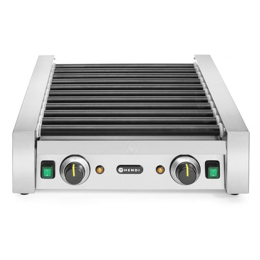 Rollengrill - 2 Zonen, HENDI, 11 Rollen, 230V/1180W, 530x525x H 180mm HENDI