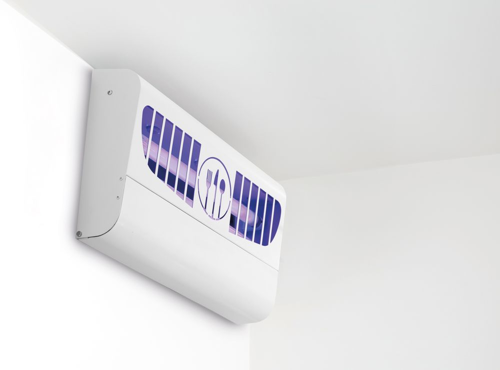HENDI Insektenvernichter mit Klebeplatte – 100 m², 30 W