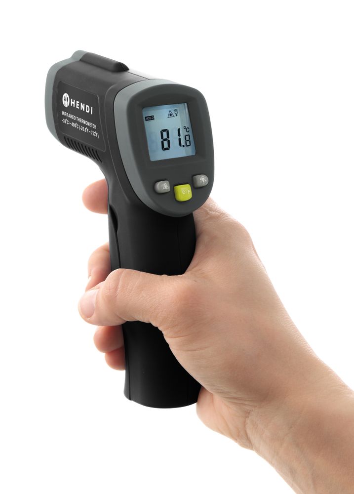HENDI Infrarot-Thermometer mit Laser – -32 bis +400 °C