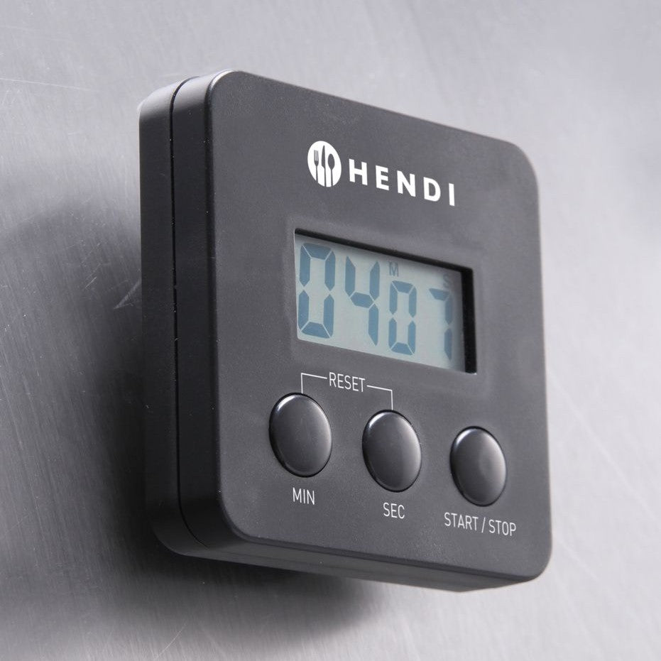 HENDI Digitale Küchenuhr – bis 99:59 Min., Magnetclip